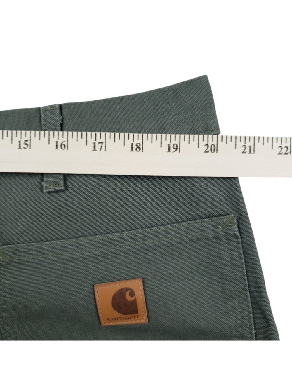 NWT Carhartt Men 40x30 Washed Duck Work Dungaree Carpenter Canvas Pants B11 MOS - Picture 8 of 11
